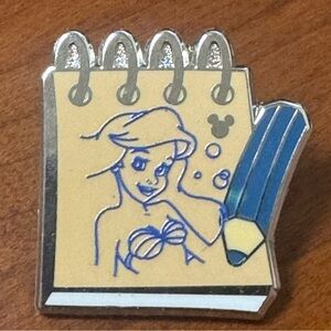 5/$25 The Little Mermaid - Ariel Sketch Pad Pin